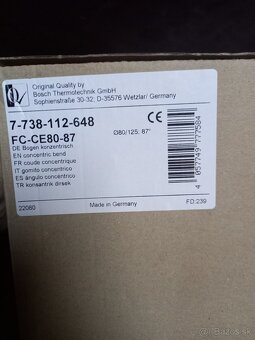 Predám nové koncentrické koleno Bosch FC CE-80-87 - 3