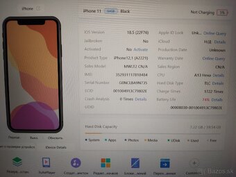 iPhone 11 64Gb Black na náhradné diely - 3
