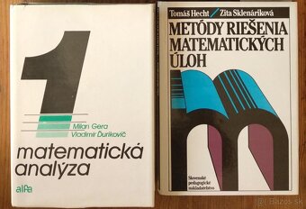 Matematika, stredoškolské a vysokoškolské učebnice a zbierky - 3