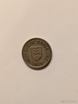 Predám mincu 50 halier rok 1940 Slovenský Štát - 3