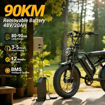 Elektrický bicykel Headeer BK20 - 3