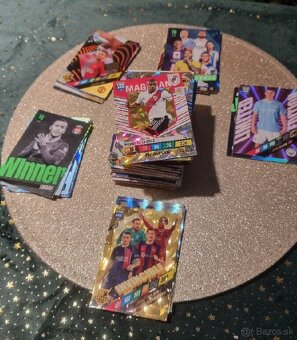 Futbalové karty typ FIFA365, TC, MATCH ATTAX, cca 200ks - 3