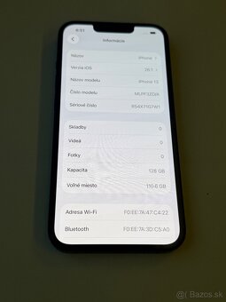 Predám Apple IPhone 13 128GB Black Stav Nového Telefonu - 3