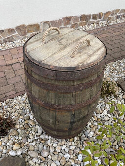 VELKÉ/MALÉ DŘEVĚNÉ DUBOVÉ SUDY NA DEŠŤOVOU VODU - 3