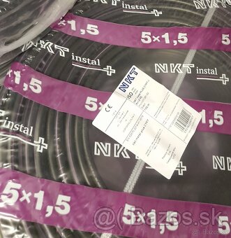 Káble CYKY + elektoinštalačný materiál - 3