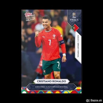 Cristiano Ronaldo - Liga národov UEFA 2025 Topps NOW® Portug - 3