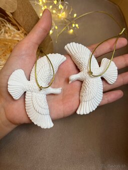 Hrdličky priateľstva ozdoba na stromček - 3