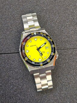 Luxusné pánske diver hodinky - SEESTERN 600T Yellow, Komplet - 3