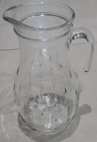 Sklenený ďžbán a poháre na víno alebo vodu - 3