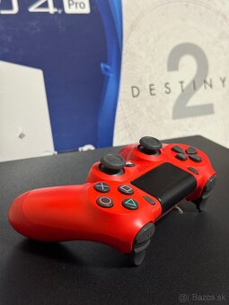 🎮 Červený ovládač DualShock 4 – ako nový – len 35 € - 3