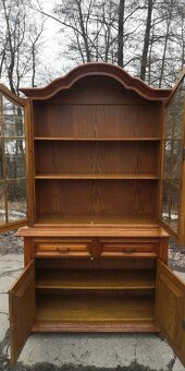 Rustikálna masivná vitrína - 3