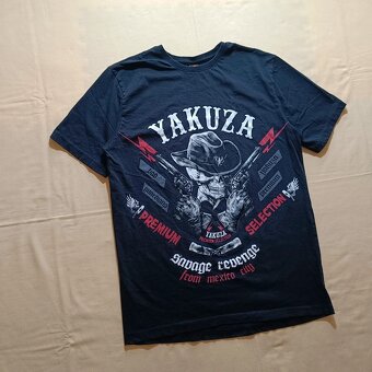 Yakuza premium selection čierne tričko s potlačou YPS M - 3