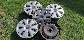 4ks R16 Oceľové disky 6,5J x 16 + 4ks puklice Ford - 3