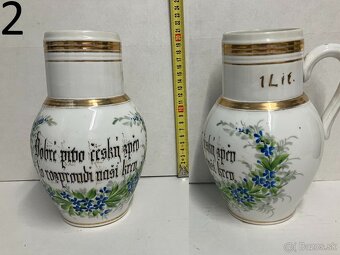 Staré pivové krígle slovenské české nemecké - 3