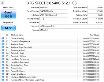 M.2 NVMe SSD ADATA / Kingston / Patriot / Samsung 512GB - 3