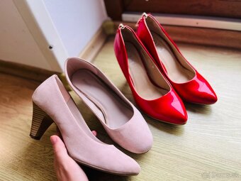 lodičky - pohodlné červené a lososové č. 38 - 3