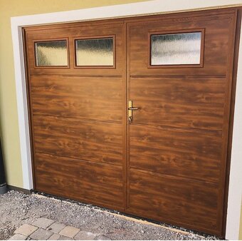 Dvojkrídlova garážová brána - 3