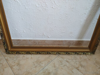 Starožitný drevený rám na obraz - 3