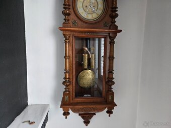 Starožitné neorenesančné nástenné hodiny - 3