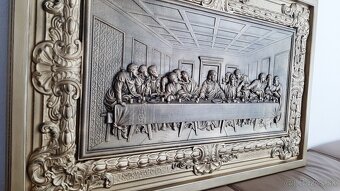 Drevený obraz Posledná večera 99×63cm hr.4 cm. - 3