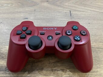 Originál ovládač na PS3 Dualshock 3 Deep Red - 3