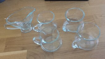 Sklenené sady - poháre, misy - 3