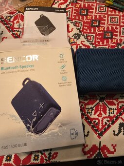 modry bluetooth reproduktor sencor sss 1400 modrý FM rádio p - 3