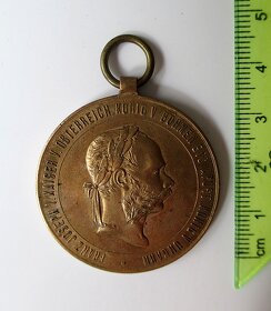 Vojnová medaila  – Franz Joseph – Rakúsko Uhorsko – 1873 - 3