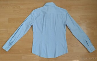 Dámska bledomodrá blúzka s pásikmi (H&M) - 3