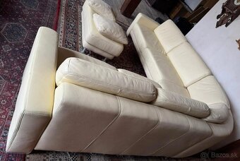 Luxusní moderní rohová kožená sedací souprava,3221 - 3