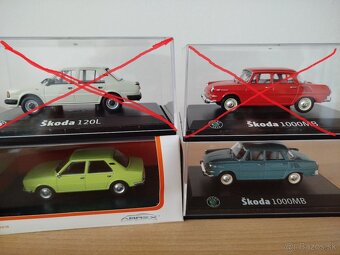 Predam model auta skoda rôzne 1:43. - 3