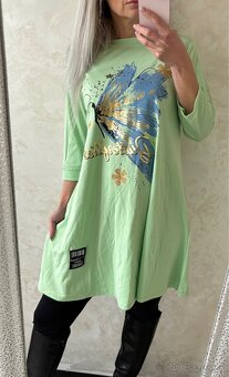 Damske tunikošaty lightgreen - 3
