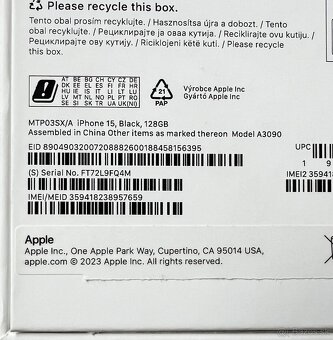 iPhone 15 black 128GB - 3