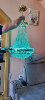 Krystalovy luster stmievatelny s RGBW funkciou - 3
