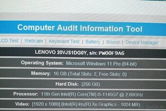 Lenovo ThinkPad L13 Gen 2 16gb/256SSD/silná baterka - 3