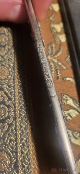 Vintage strieborný hrebeň - 3