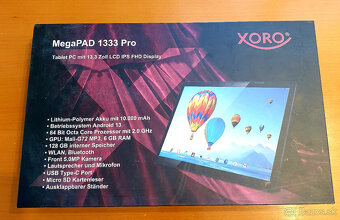 veľký tablet Xoro MegaPAD 1333 PRO 13.3"/6GB/128 nerozbalen - 3
