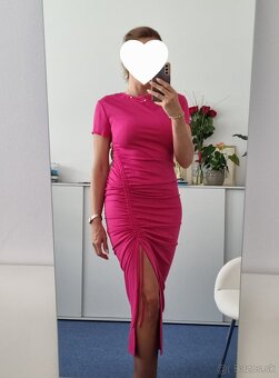 Ruzove saty vel. M NOVE - 3