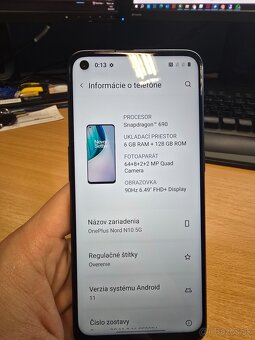 Mobilný telefón OnePlus Nord N10 5G 6GB/128GB Dual SIM - 3