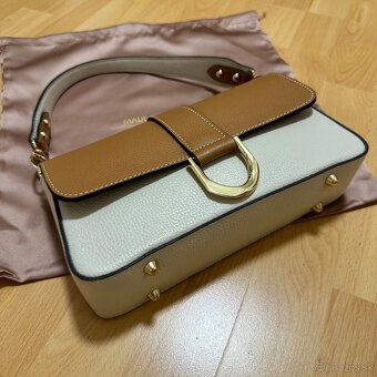 Talianska kožená kabelka - nová - 3