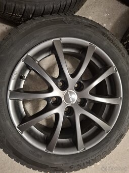 ALU disky Borbet LV5 Anthracite Glossy+zimné pneu 205/55 R16 - 3