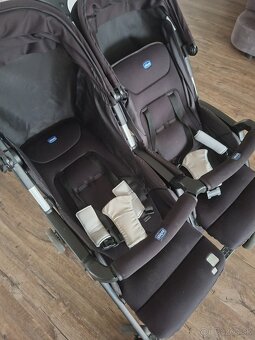 CHICCO Kočík dvojičkový/súrodenecký športový Ohlala Twin Bla - 3