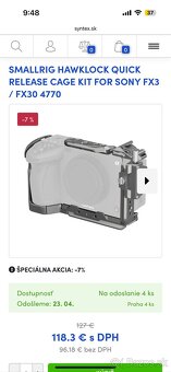 Sony FX3/FX30 Klietka Nove - 3
