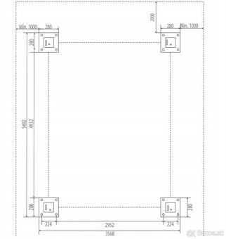 Nový Štvorkolónový zdvihák 5000KG ETGE-SDW50 - 3