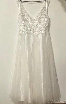 Svadobné šaty veľ. XL (50) - 3