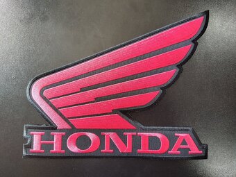 Motorkárska nášivka veľka Honda na chrbát - 3