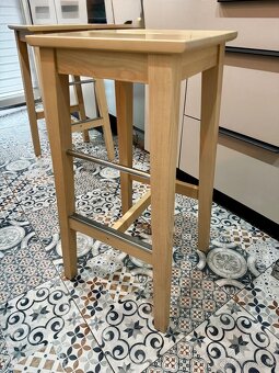 Predám barové stoličky NILSOLLE 74 breza IKEA - 3