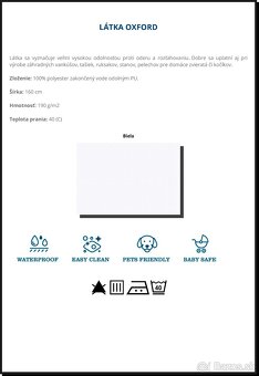 čalúnnická a nepremokavá látka - 3