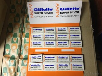 Staré retro  žiletky Gillette Super Silver - 3