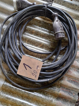 Gumový medenný elektrický kábel - 2kusy - 3